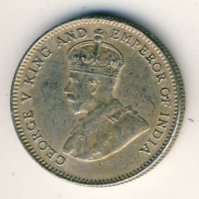 Гонконг 10 центов 1936 год