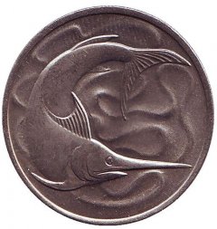 Сингапур 20 центов 1978 год - Рыба-меч