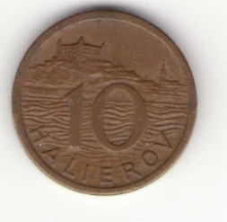 Словакия 10 геллеров 1939 год