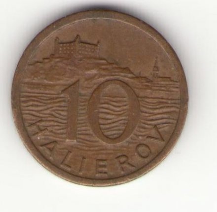 Словакия 10 геллеров 1939 год