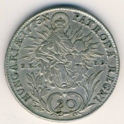 Венгрия 20 крейцеров 1775 год