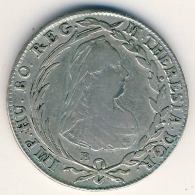 Венгрия 20 крейцеров 1775 год
