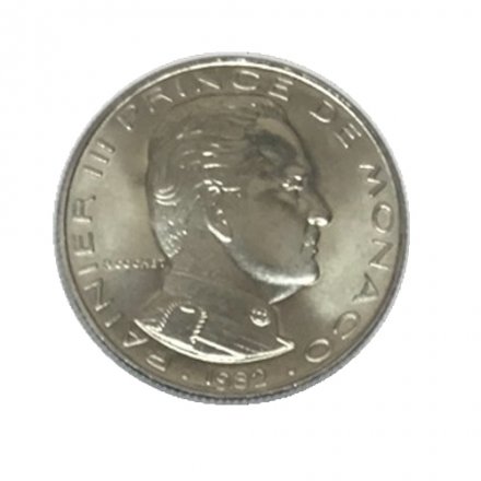 Монако 1/2 франка 1982 год (unc)