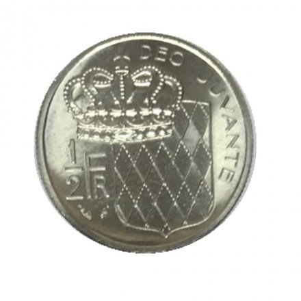 Монако 1/2 франка 1982 год (unc)