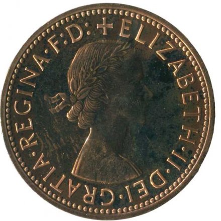 Великобритания 1/2 пенни 1970 год