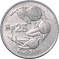 Индонезия 25 рупий 1992 год - Мускатный орех