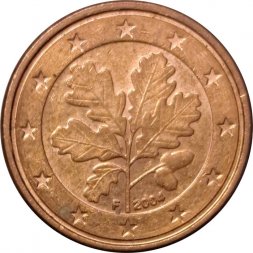 Германия 1 евроцент 2004 год (F)