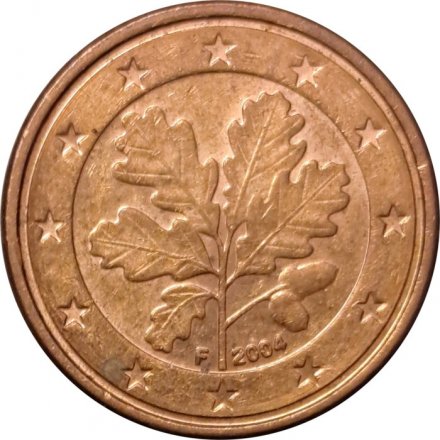 Германия 1 евроцент 2004 год (F)