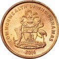 Багамские острова 1 цент 2014 год - Морская звезда