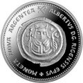 Латвия 1 лат 2011 год - 800 лет первым рижским деньгам