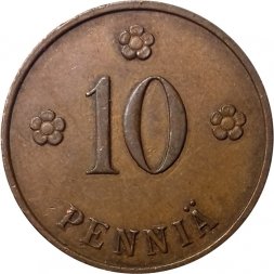 Финляндия 10 пенни 1930 год