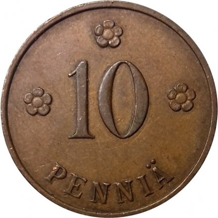 Финляндия 10 пенни 1930 год