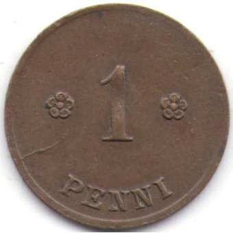Финляндия 1 пенни 1923 год