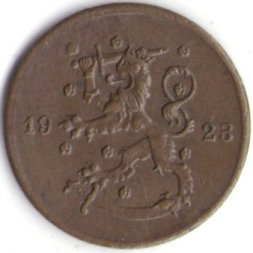 Финляндия 1 пенни 1923 год