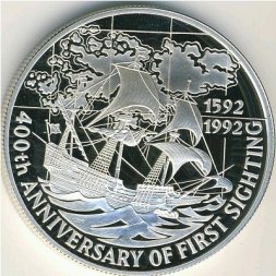 Фолклендские острова 5 фунтов 1992 год
