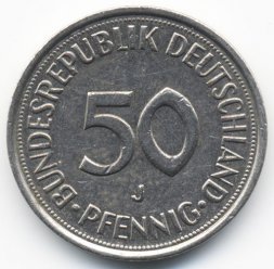 ФРГ 50 пфеннигов 1978 год (J)