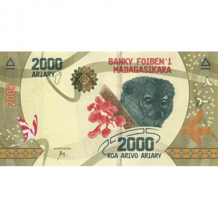 Мадагаскар 2000 ариари 2017 год - UNC