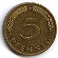 ФРГ 5 пфеннигов 1994 год - F