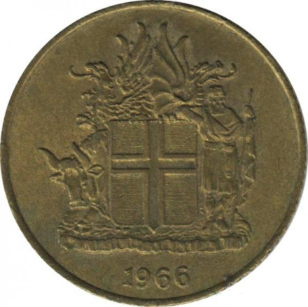 Исландия 1 крона 1966 год