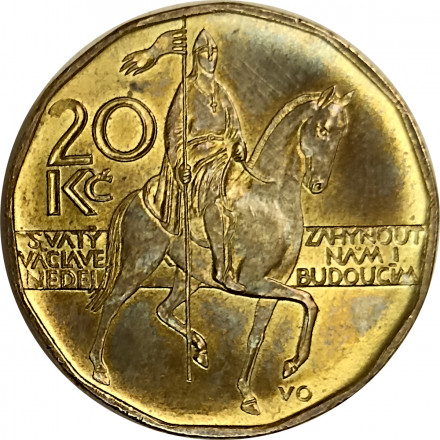 Чехия 20 крон 2012 год - Памятник святому Вацлаву