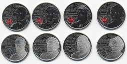 Набор из 8 монет Канада 2013 - 2012 год - Англо-американская война
