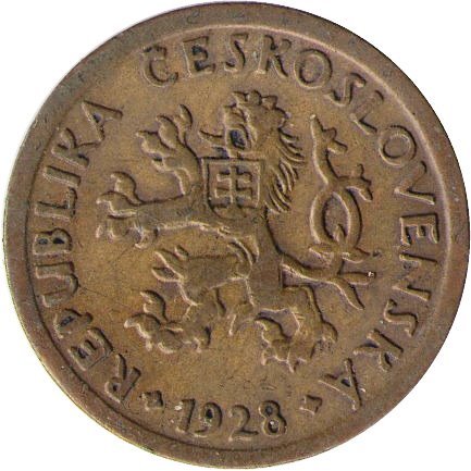Чехословакия 10 геллеров 1928 год