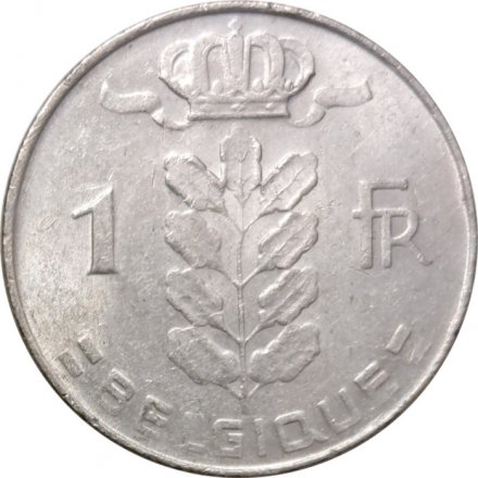 Бельгия 1 франк 1976 год BELGIQUE