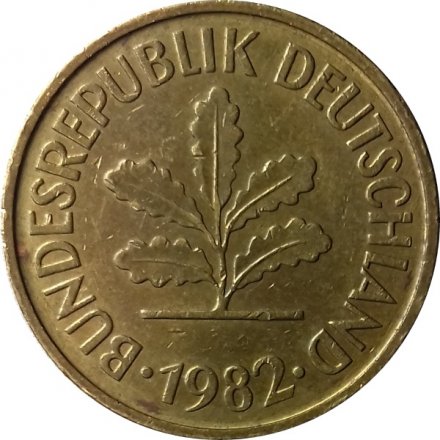 ФРГ 5 пфеннигов 1982 год (D)
