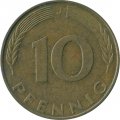 ФРГ 10 пфеннигов 1990 год (J)