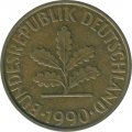 ФРГ 10 пфеннигов 1990 год (J)