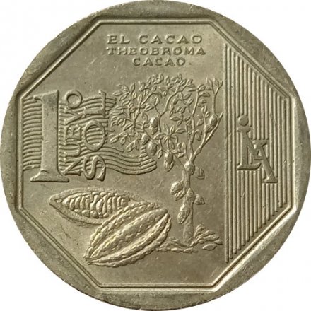 Перу 1 новый соль 2013 год - Природные ресурсы Перу - Какао