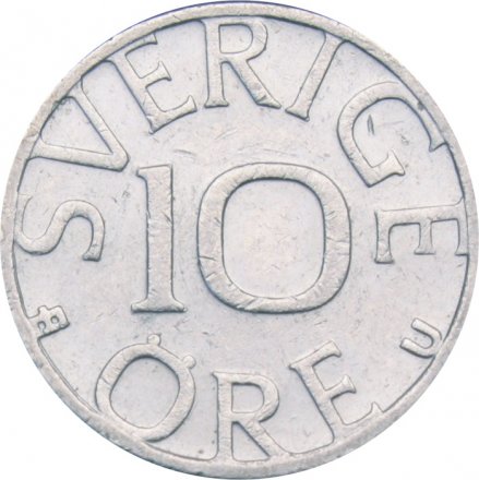 Швеция 10 эре 1985 год - Король Карл XVI Густав