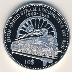 Монета Науру 10 долларов 2010 год