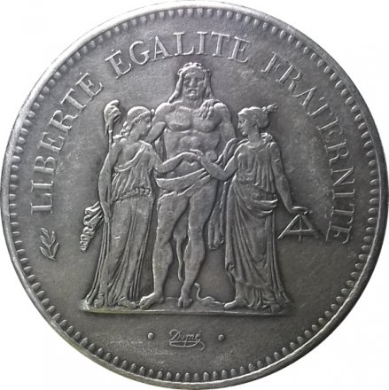 Франция 50 франков 1976 год