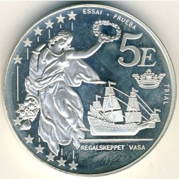 Швеция 5 евро 2003 год