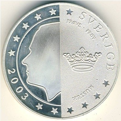 Швеция 5 евро 2003 год