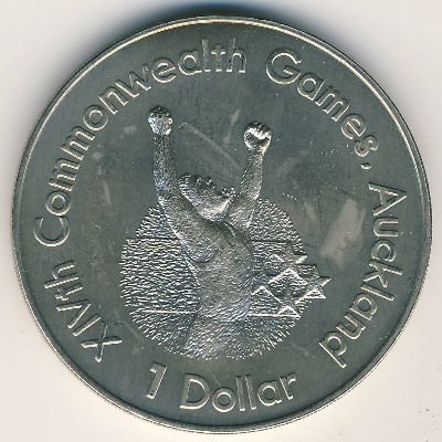 Новая Зеландия 1 доллар 1989 год - XIV Игры Содружества 1990. Бегун