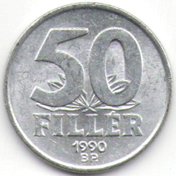 Венгрия 50 филлеров 1990 год