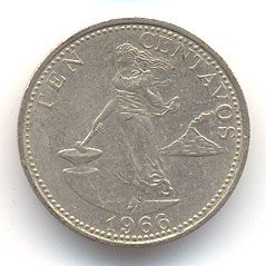 Филиппины 10 сентаво 1966 год