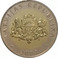 Латвия 2 лата 2003 год - Корова