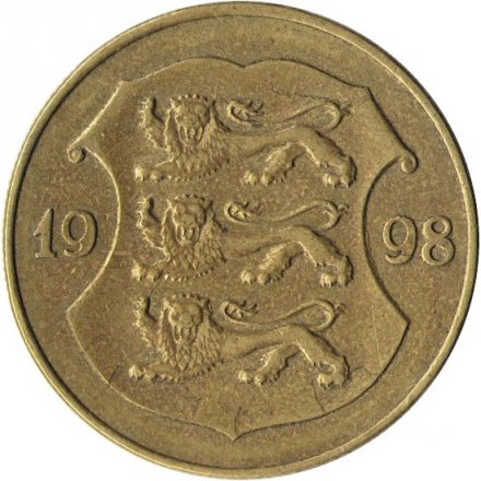 Эстония 1 крона 1998 год