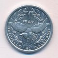 Новая Каледония 1 франк 2003 год - Птица кагу