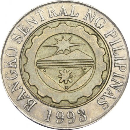 Филиппины 10 песо 2003 год - Мабини и Бонифасио