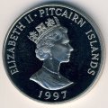 Острова Питкэрн 1 доллар 1997 год - 95 лет со дня рождения Королевы-матери