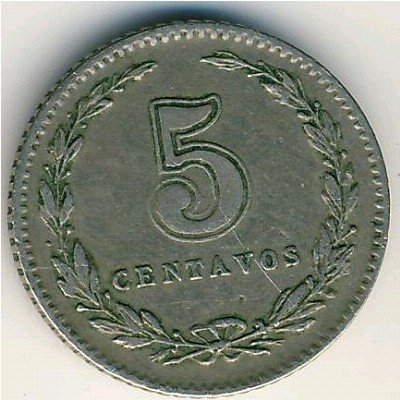 Аргентина 5 сентаво 1918 год