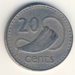 Фиджи 20 центов 1974 год