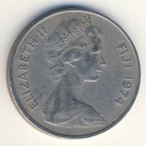 Фиджи 20 центов 1974 год