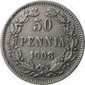 Финляндия 50 пенни 1908 год - XF