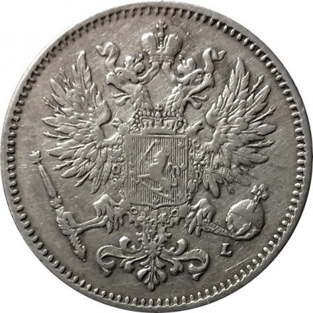 Финляндия 50 пенни 1908 год - XF