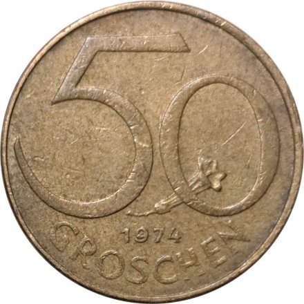 Австрия 50 грошей 1974 год
